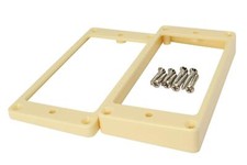 Plastic Mounting Rings for Humbuckers Flat Cream