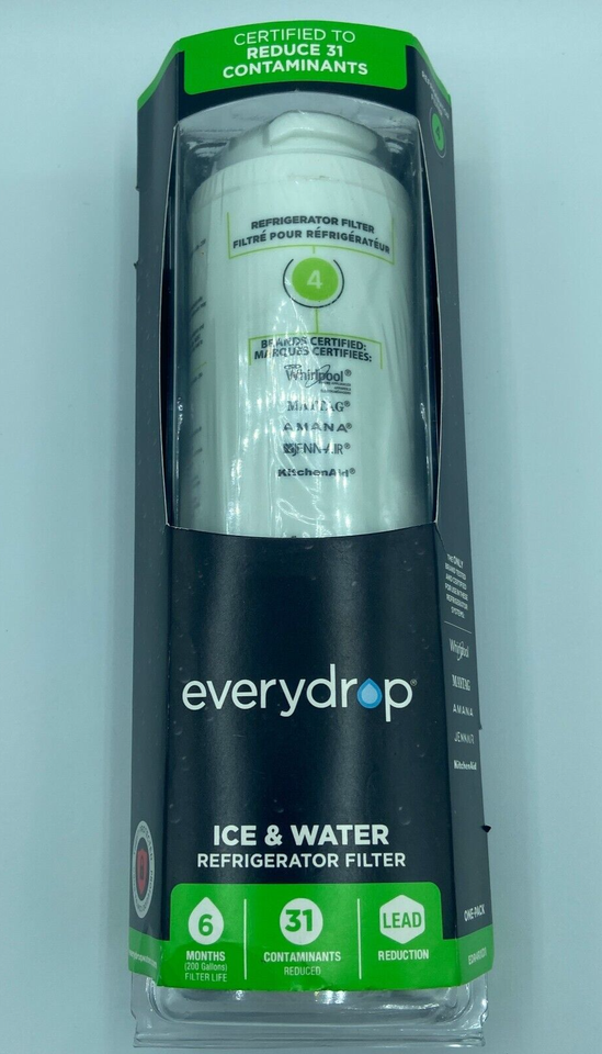 EveryDrop by Whirlpool Refrigerator Ice & Water Filter 4 EDR4RXD1