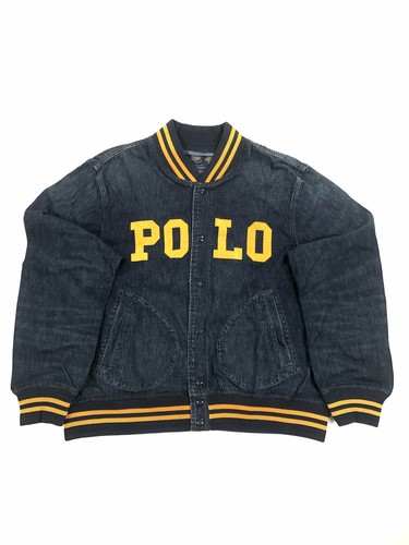 Polo Ralph Lauren Men's Denim Baseball Jacket - Blue - Size XXL