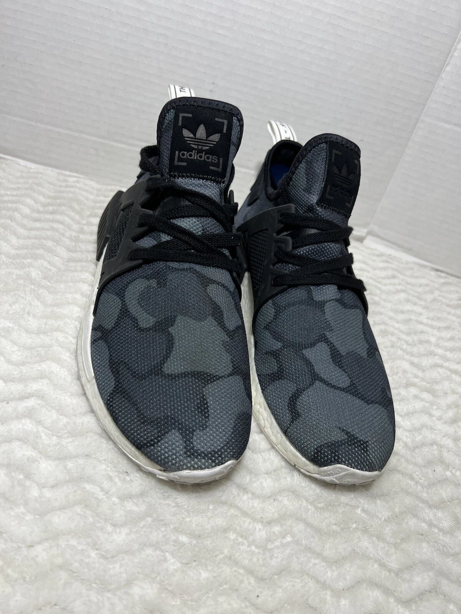 Adidas NMD XR1 Boost Men s 7.5 Black Grey Duck Camo White Sneaker BA7231 Shoes