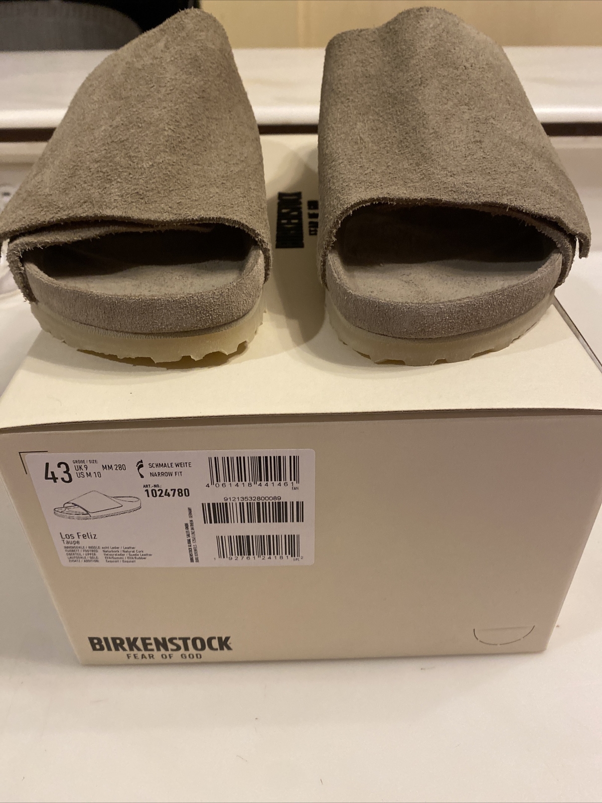 FEAR OF GOD x BIRKENSTOCK LOS FELIZ REVIEW, SIZING, FIT (TAUPE & CEMENT) 