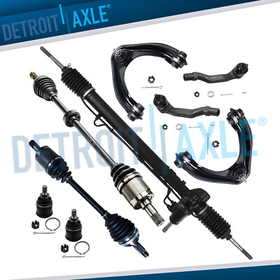 9pc Power Rack and Pinion Control arm Kit for 1996 - 2000 Honda Civic Acura EL