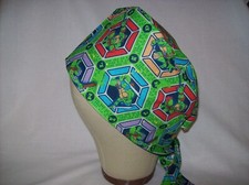 Men/Women Surgical Scrub Cap Lined Turtles 100 Cotton