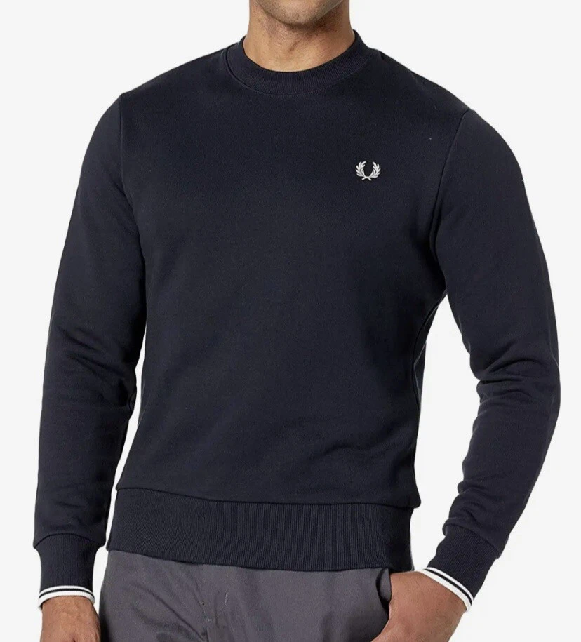 Fred perry crew neck sweater new arrivals