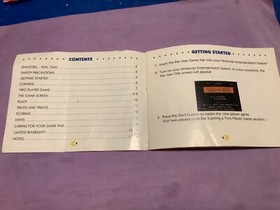 nes nintendo Namco pac-man authentic manuel - no front cover, Namco manuel