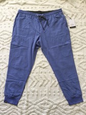 BRAND NEW Light Blue Womens Scrub Pants Petite Large Elastic Waist, 6 Pockets