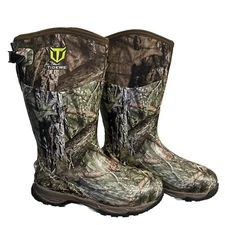 TIDEWE Hunting Boots, Sz 10 Waterproof Insulated Next Camo G2 Warm Rubber Boots