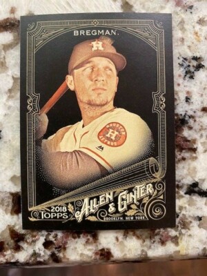 2018 TOPPS ALLEN GINTER X BASEBALL BASE CARD HOUSTON ASTROS ALEX BREGMAN #140