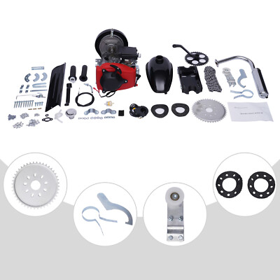 #ad #ad Bike Engine Motor Kit 4 Stroke 53CC Gas Petrol Motorized Bicycle Scooter Belt $195.22