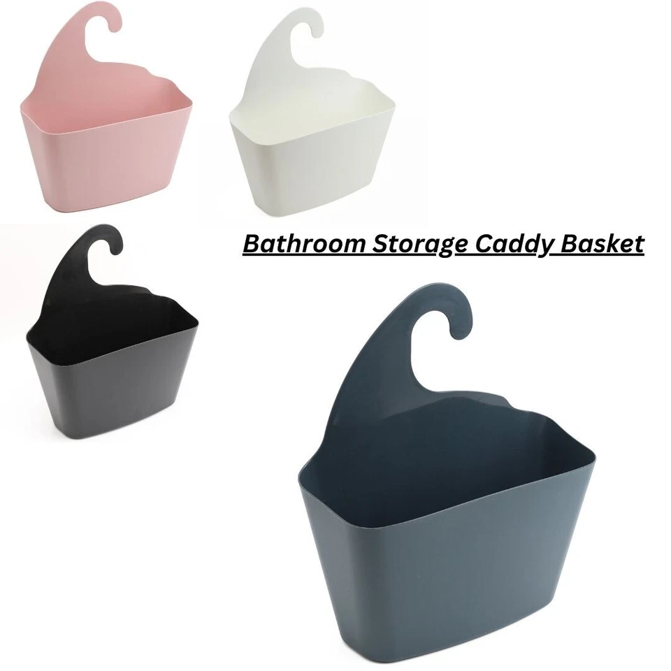 DIVYAENTERPRISES Bathroom Storage Caddy Basket W/ Self-Draining Design Easy Clean for Toiletries
