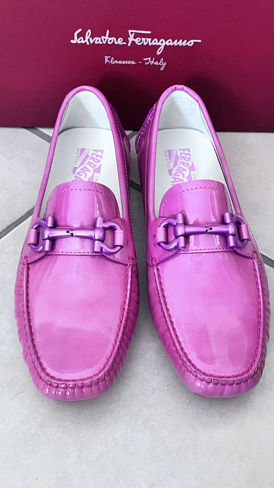 Ferragamo — SALVATORE FERRAGAMO SLEEPERS MOCCASINS SHOES WOMAN New Never Worn It 38 Sz 7.5