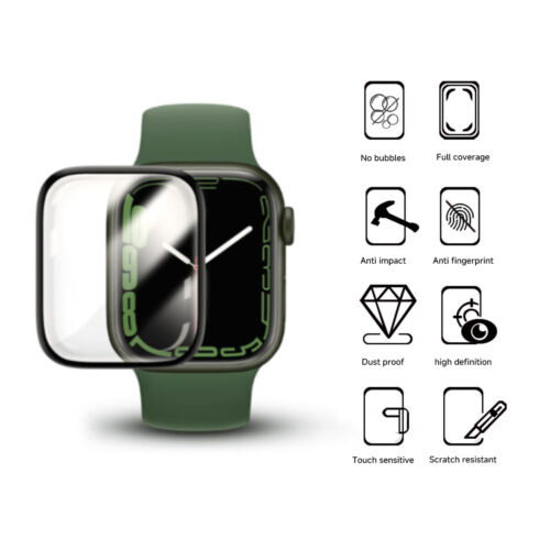 3-5 PCS 3D Coverage Screen Protector Cover for Apple Watch Series 10 42MM 46MM - Picture 11 of 16