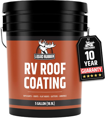 RV Roof Coating - Solar Reflective Sealant for Trailer and Camper Leak Repair an