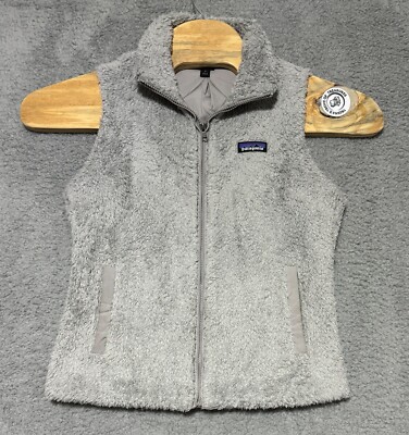 Patagonia Los Gatos Faux Fur Sherpa Fleece Full ZIp Vest Womens - Main Image