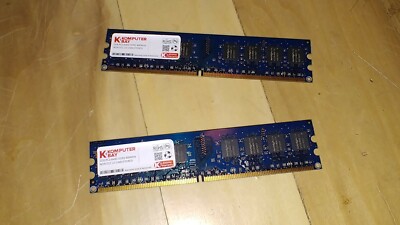 Komputer Bay Desktop Memory 2GB 2 X 1 GB PC2 6400 DDR2 800 MHz RAM
