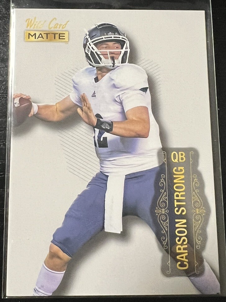 2022 Wild Card Matte White Carson Strong #MB-12 Nevada