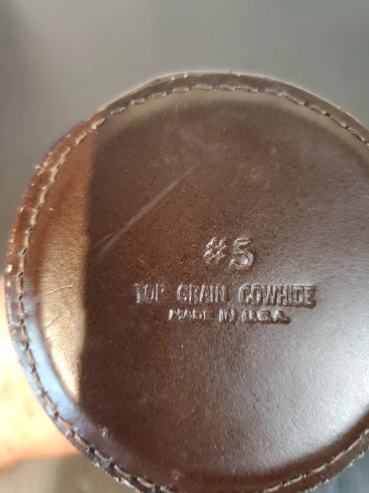 Leica E Leitz Camera Lens Case York Brown Leather Hard Camera Lens Case #5 - Image 3 of 4