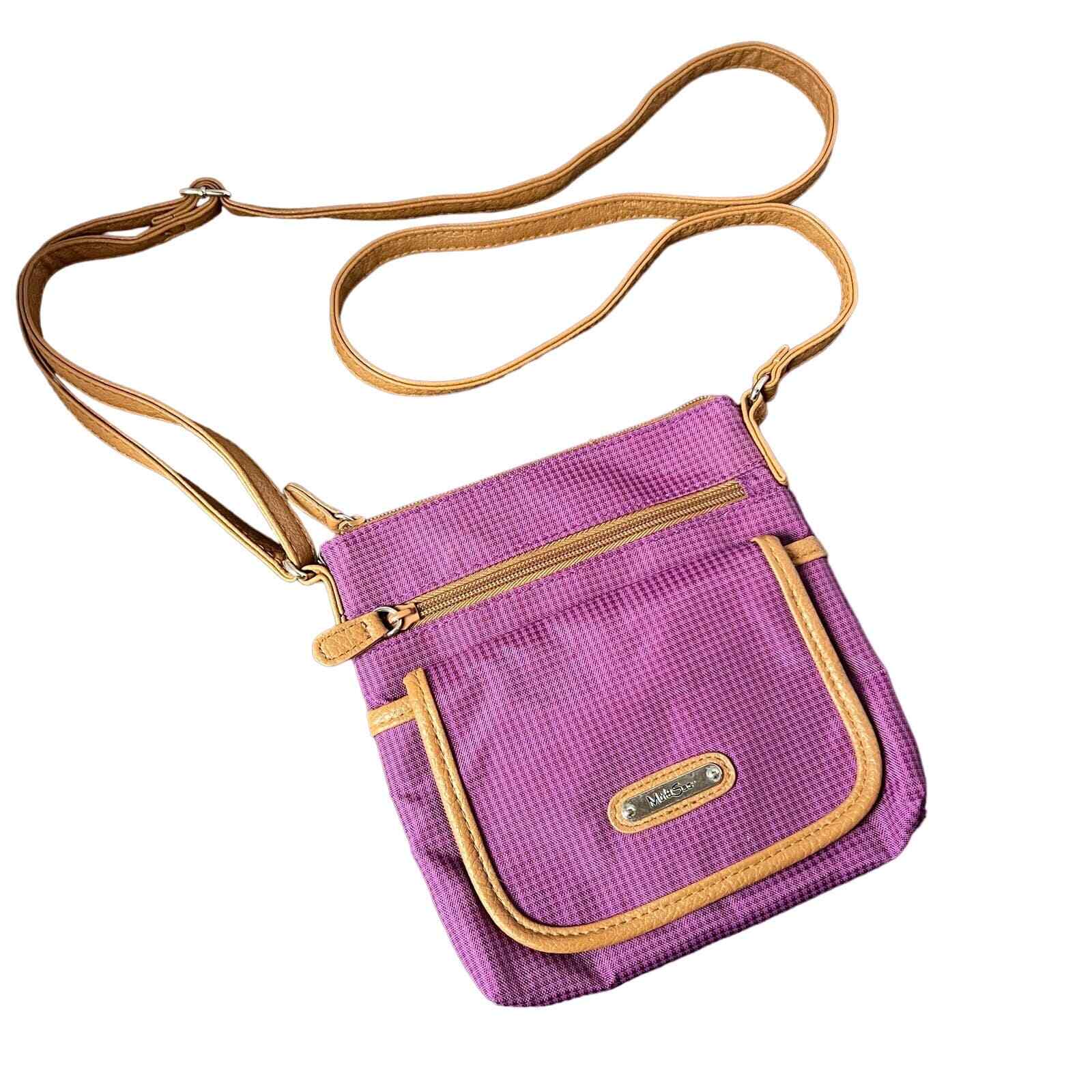 MULTISAC Nylon purple Adjustable Strap Sport Travel Crossbody Bag eBay