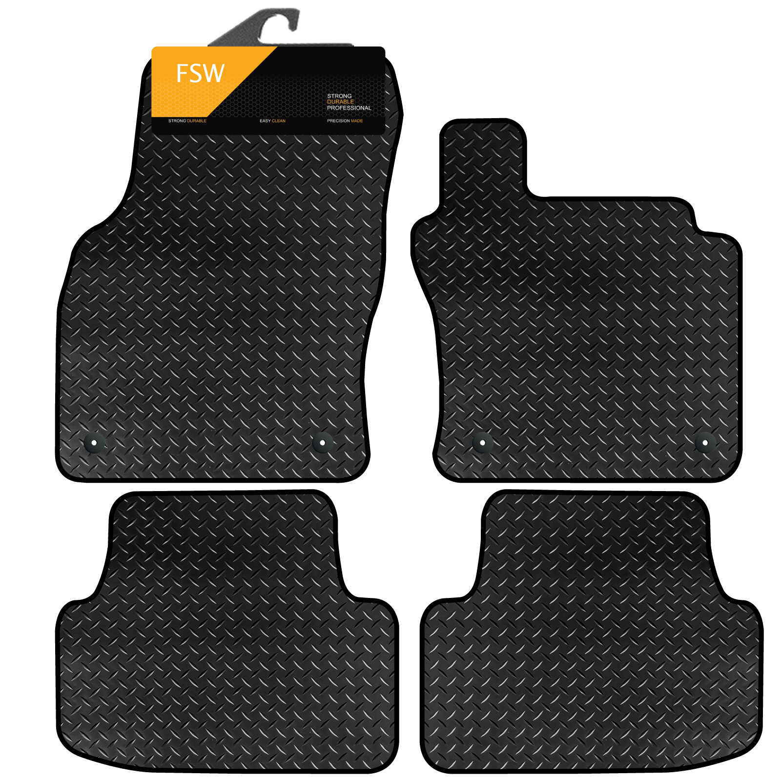 Fits VW TRoc 2017Onwards Tailored 3MM Rubber Heavy Duty Car Floor