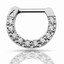 thumbnail 23 - Choose Your Size 316L Stainless Steel Septum Clicker Nose Ear Ring Body Piercing