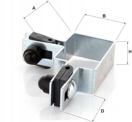 Corner Clamp round SET 60x40mm for ∅3mm Wire Galvanized Fence Clamp for Fence - Foto 2 di 7
