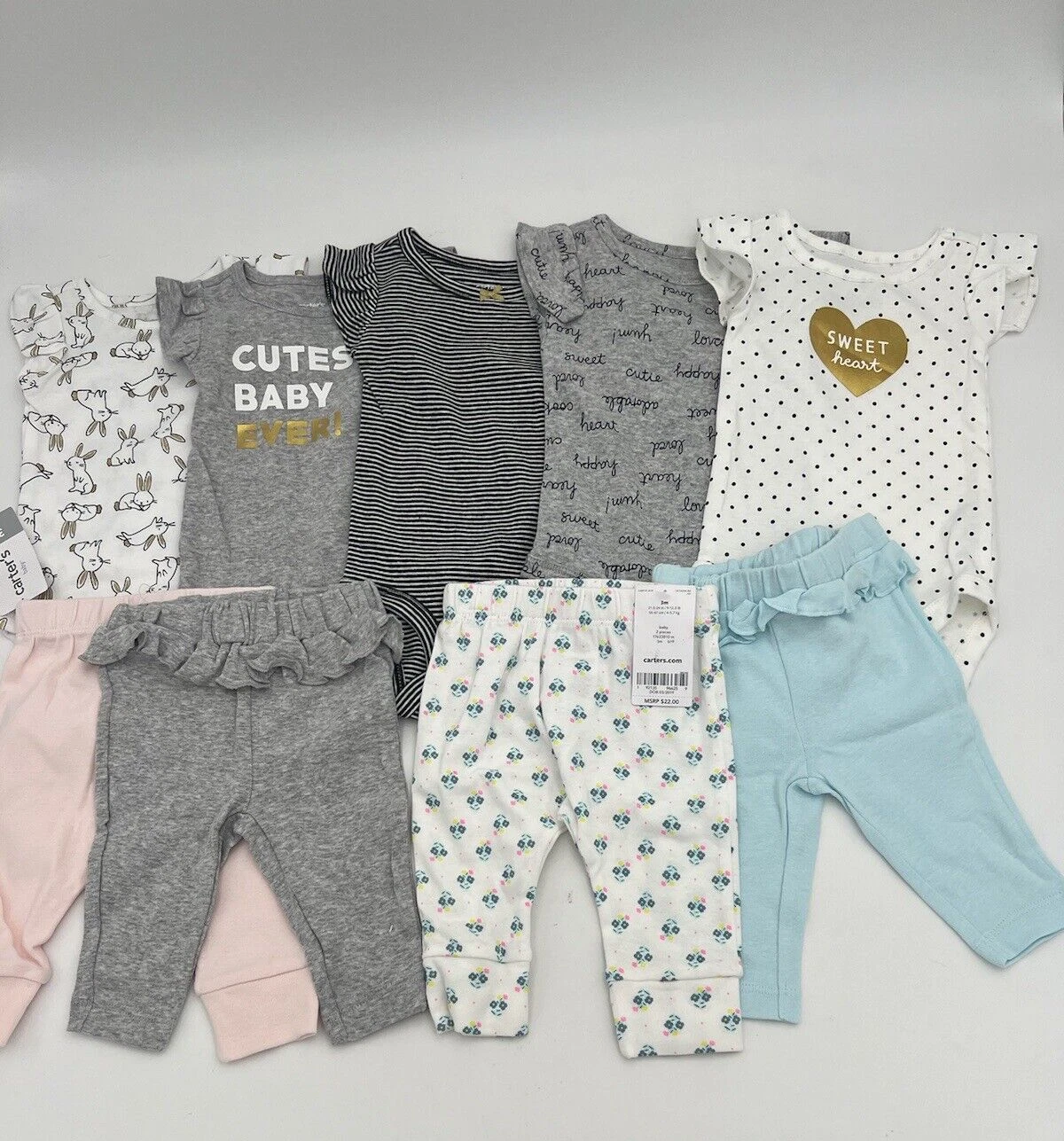 New Lot Of 9 Piece Baby Girls Clothes Infant Size 3 Months (9-12.5 lbs)
Opens in a new window or tab