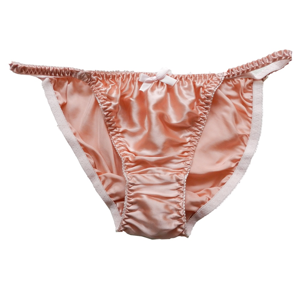 Yavorrs 6 Pairs Women's 100 Silk String Bikini Silk Panties SIZE S