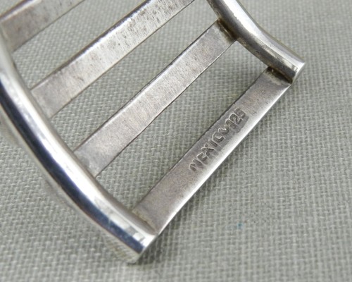 Brazalete de puño ancho escalera de plata esterlina 925 México - Imagen 6 de 6