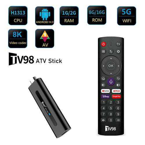 Media Player Fire TV Stick 8K HD Android 14.0 WiFi Bluetooth Voice Remote - Picture 3 of 14