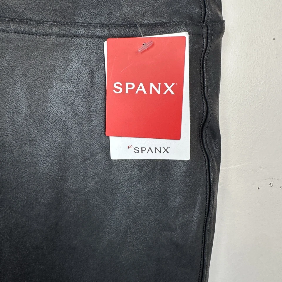 Leggings Spanx Imitación Cuero Negros XL Edgy Forma Cintura Elastizados NUEVOS CON ETIQUETAS NUEVOS Foto 2 de 4