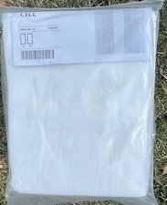 IKEA Lill Curtains Sheer White 2 Panels 110" x 98" Bed Canopy Room Divider