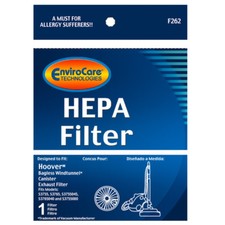 HOOVER S3755, S3765 BOTE SIN BOLSA, FILTRO-ESCAPE Y HEPA, F262, Cantidad-1