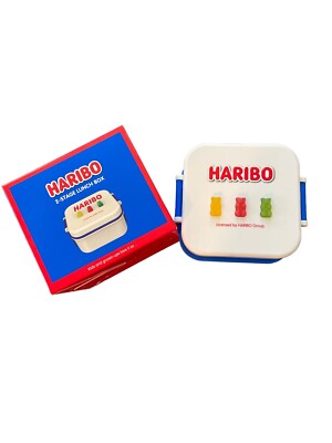 NIB Blue 2-Stage Lunch Box HARIBO Figure Eco-Friendly Non-Toxic
