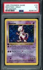 1999 POKEMON GAME BASE SET SHADOWLESS MEWTWO-HOLO 1ST EDITION #10 PSA 5