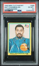 1968 Mira Tuttosport Campionissimi #488 Wilt Chamberlain PSA 6.5 POP 1 3 HIGHER