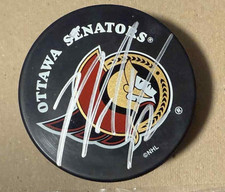 MIKE FISHER OTTAWA SENATORS AUTOGRAPHED SIGNED PUCK