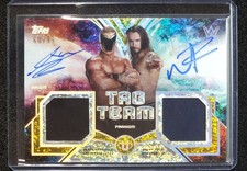 2026 Topps Universe Wwe Nathan Frazer Axiom Tag Team Relic Auto Gold Stone 99