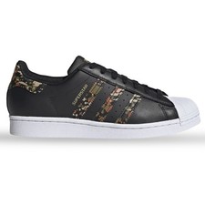 Adidas Superstar Uomo Nero Bianco Camo 40 41 42 43 44 45 scarpe sportive Origina