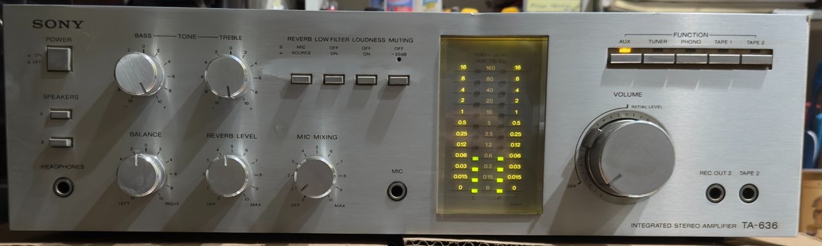 Sony TA-636 Integrated Stereo Amplifier – Serviced – Working – | eBay