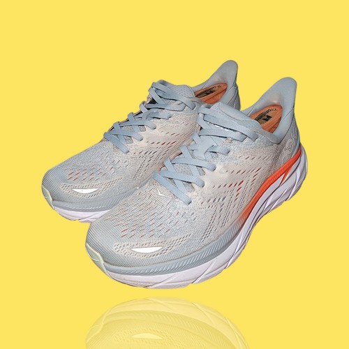 Hoka One One Womens Clifton 8 Running Shoes Blue Fog Wmns Size 8.5B GUC - Picture 3 of 11
