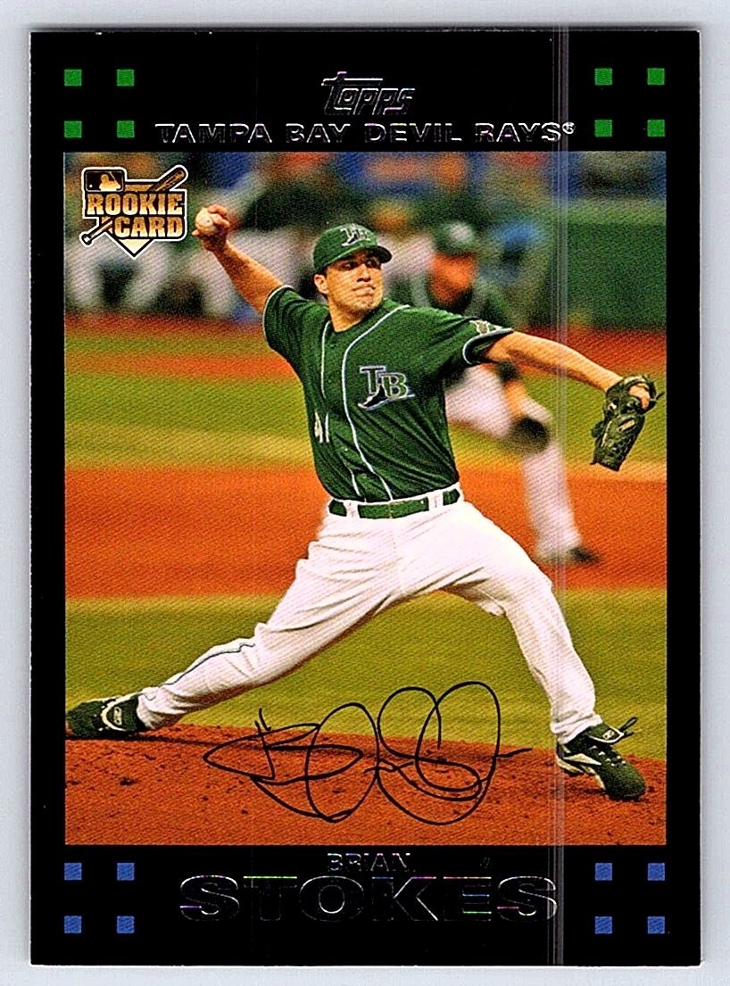 Brian Stokes RC Rookie Card 2007 Topps #276 Tampa Bay Devil Rays
