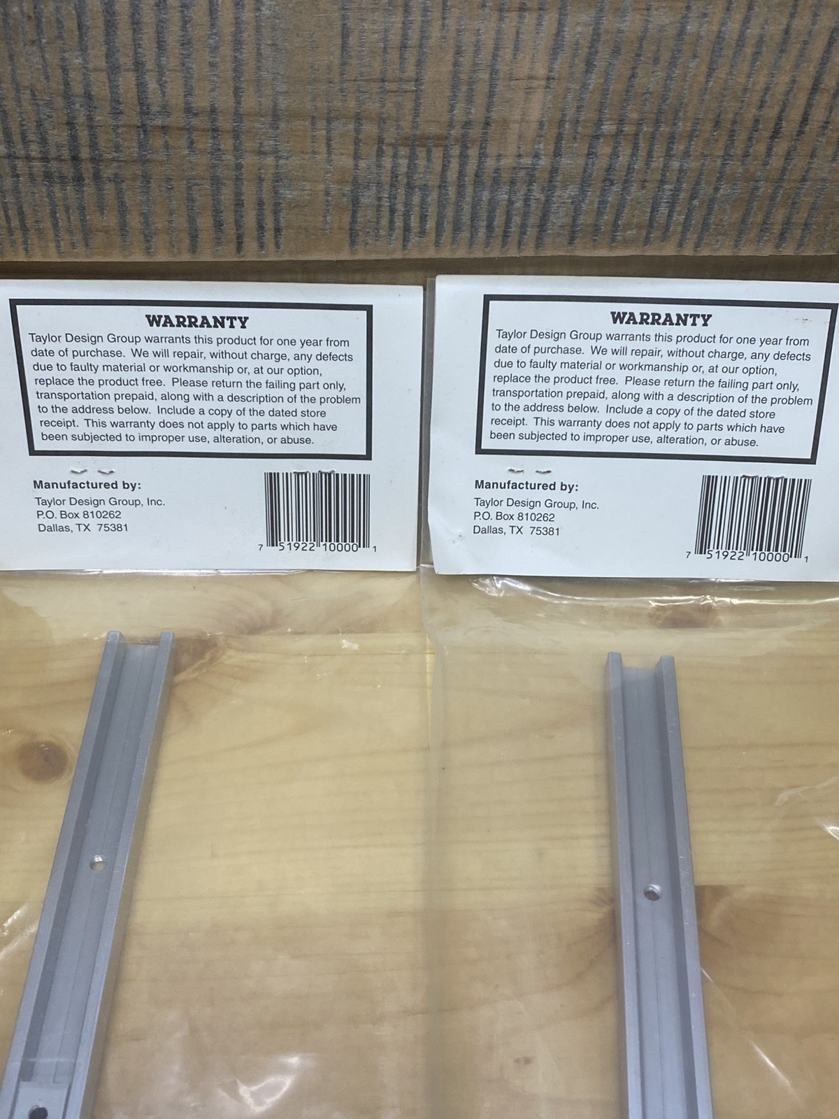 Lot of 2 INCRA Build-It System Miter Slider for Woodworking Jigs & Fixtures 18"