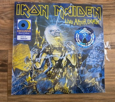 IRON MAIDEN-Live After Death 2LP 40th Anniversary Edition SEALED Blue & Yellow