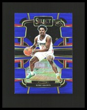 2023-24 Kobe Brown Rookie Card - Panini Select #79 Blue Ice Prizm Clippers B. rookie card picture