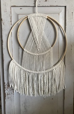 Macrame wall hanging  Hoop Wall Art