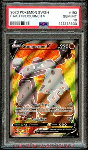 Pokemon Sword & Shield Stonjourner V 193 PSA 10