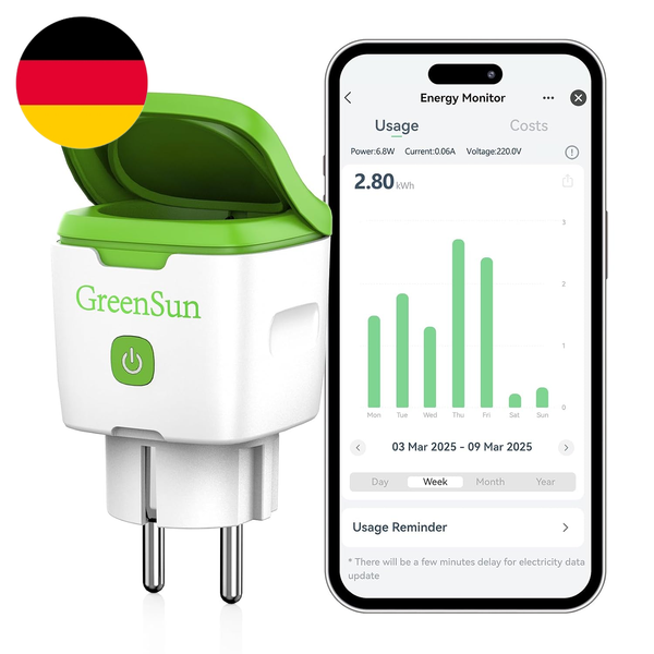 Wlan Steckdose Outdoor Smart Steckdose Mit Alexa Google Home, 16A 2,4Ghz-image