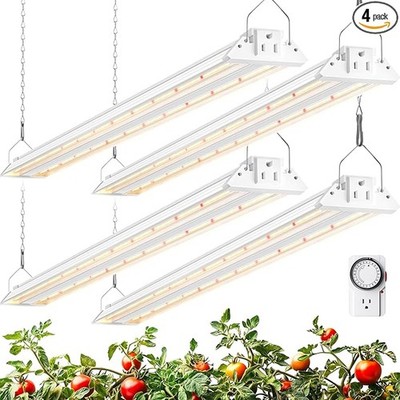 Barrina TX72 Grow Light 4FT 288W Full Spectrum 4PK