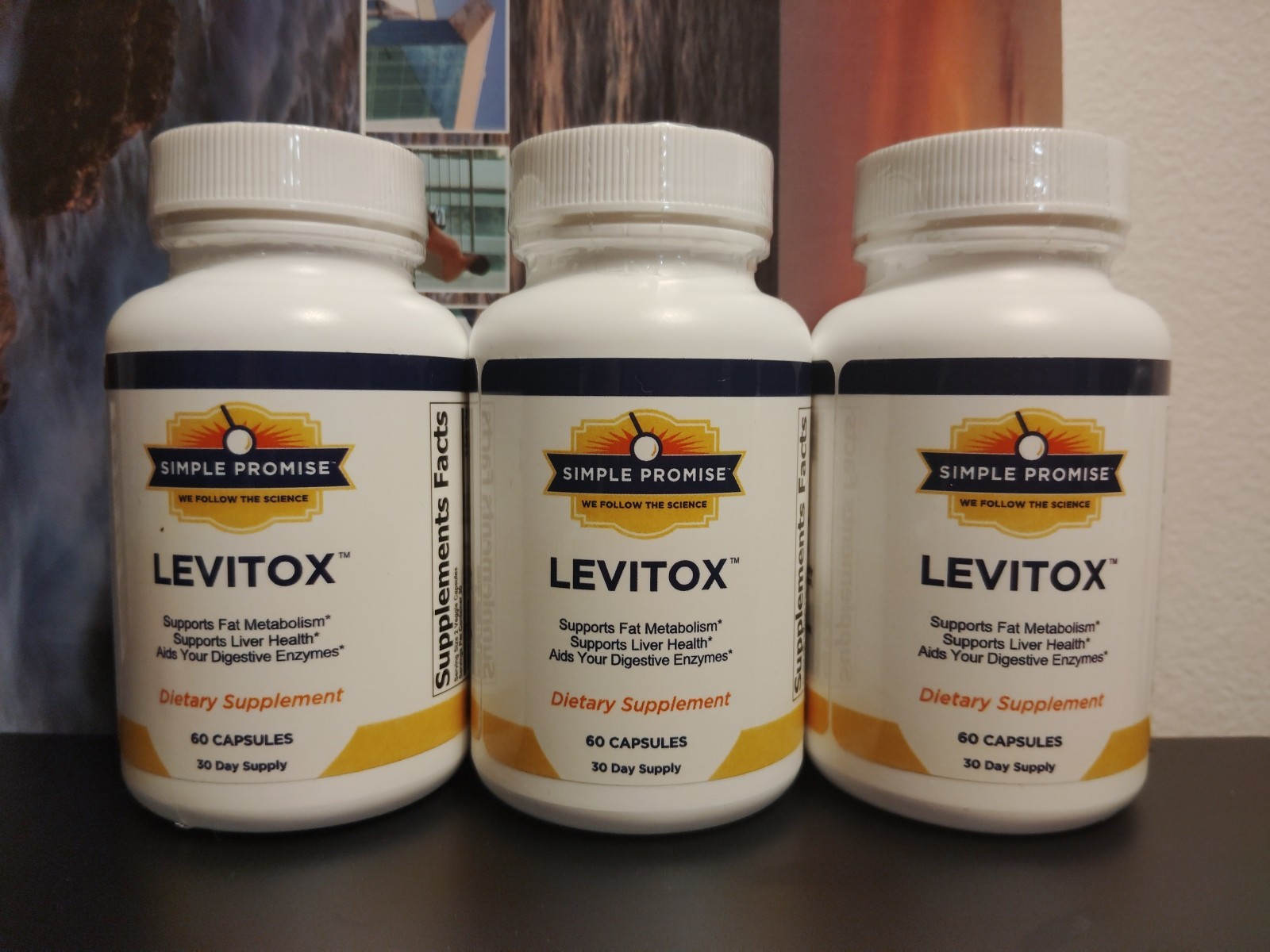 Levitox Supp for Fat Metabolism and Digestion-Simple Promise- Liver Health 3PK