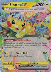 Pikachu ex 057/191 Surging Sparks Double Rare Holo